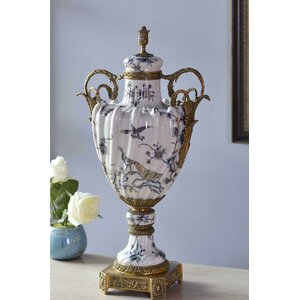 Lidded Porcelain Table Vase
