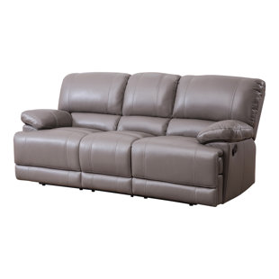 Reclining Leather Sofas You Ll Love Wayfair Loper Leather Reclining Sofa