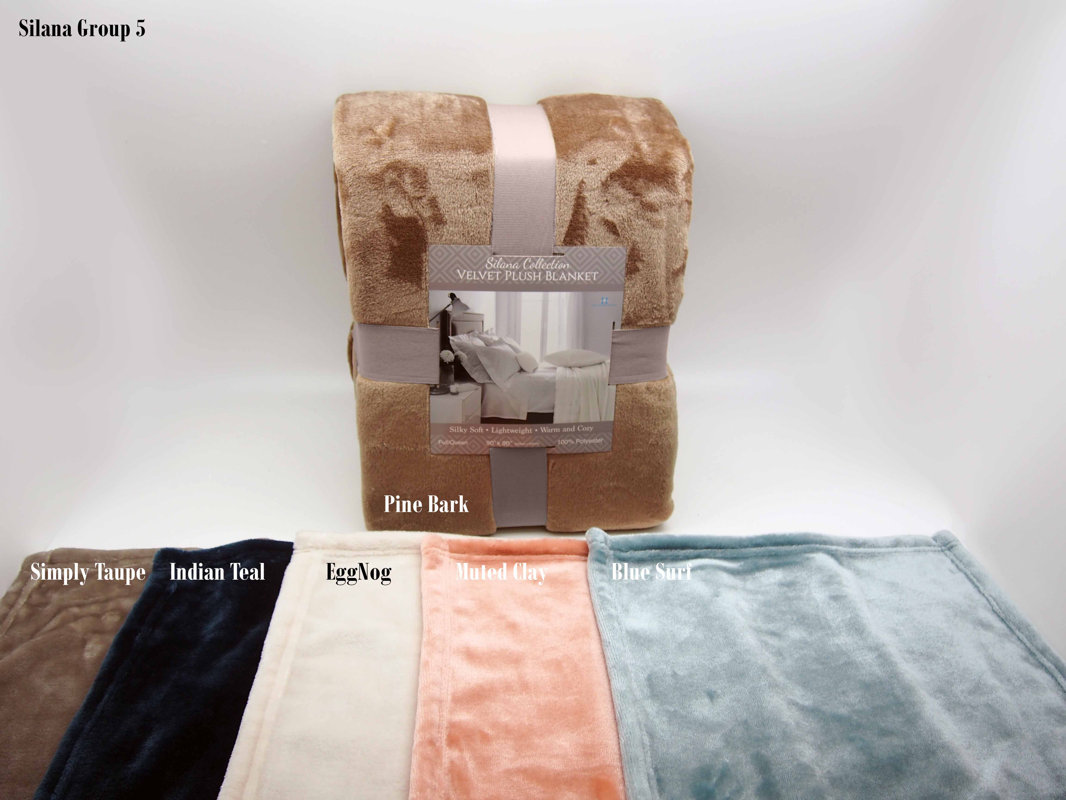 Home Fashion Designs Silana Ultra Velvet Plush Super Soft Fleece