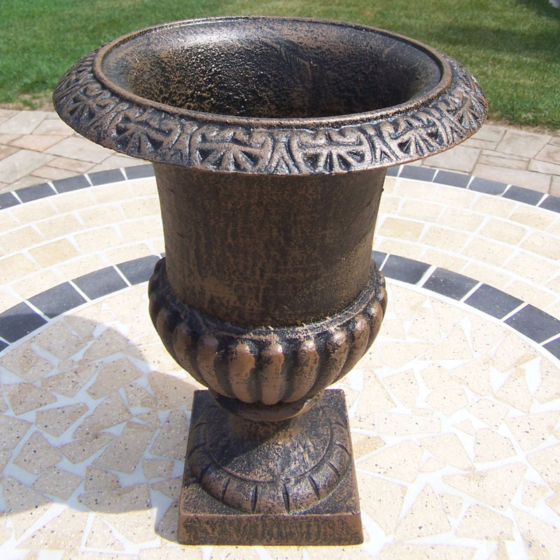 Oakland Living Roman Cast Iron Urn Planter & Reviews Wayfair.ca