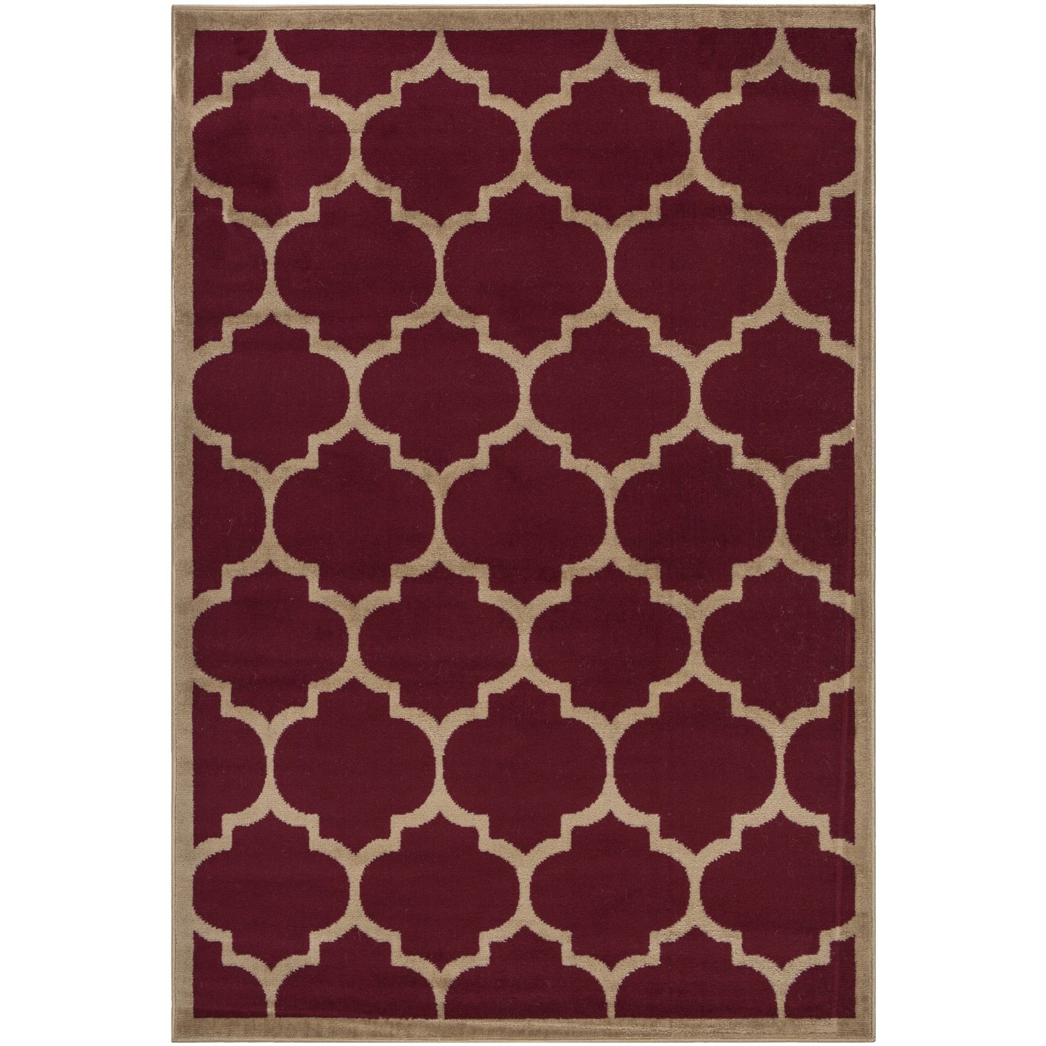 Berrnour Home Homesense Dark Red Area Rug Wayfair