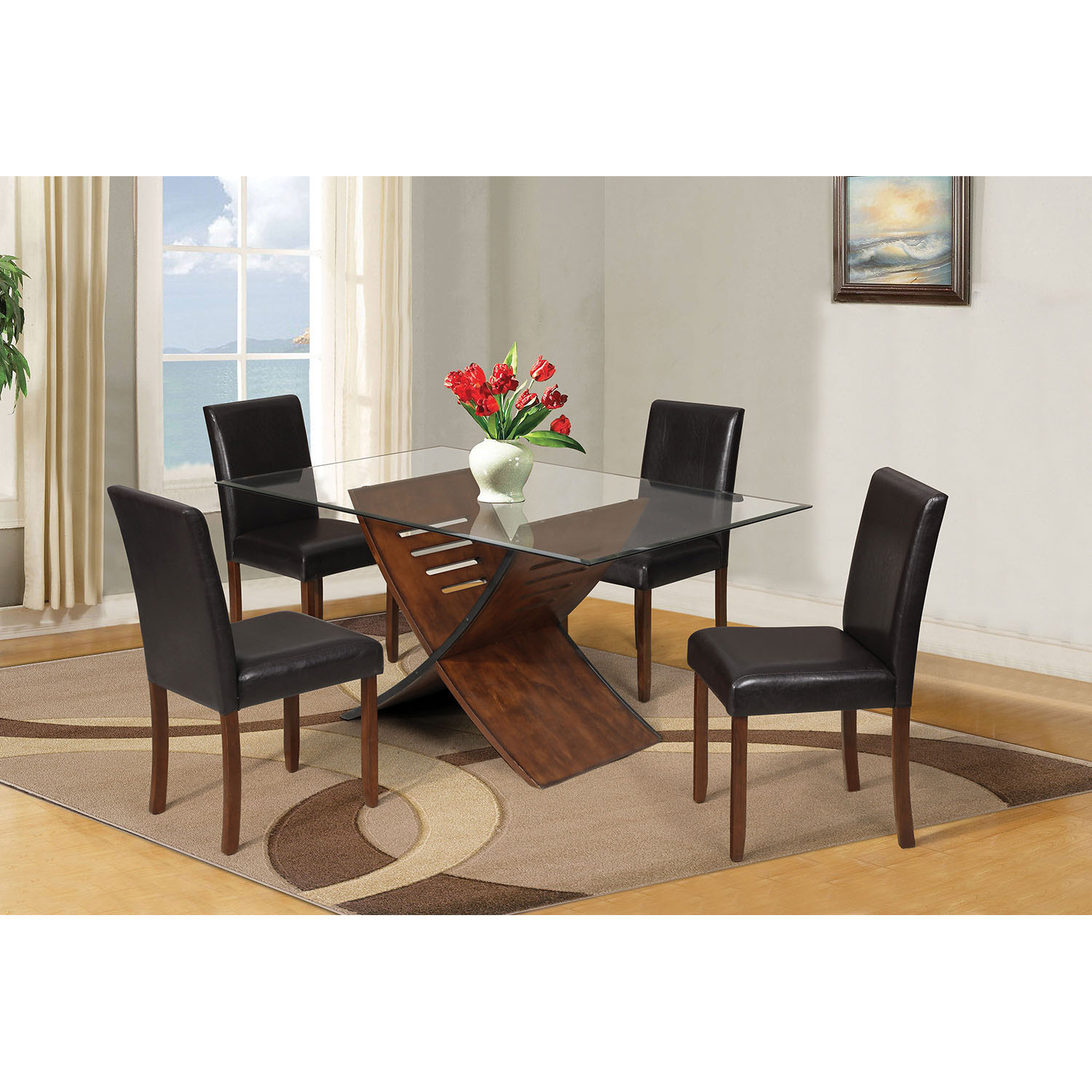 A&J Homes Studio Verona 5 Piece Dining Set Wayfair