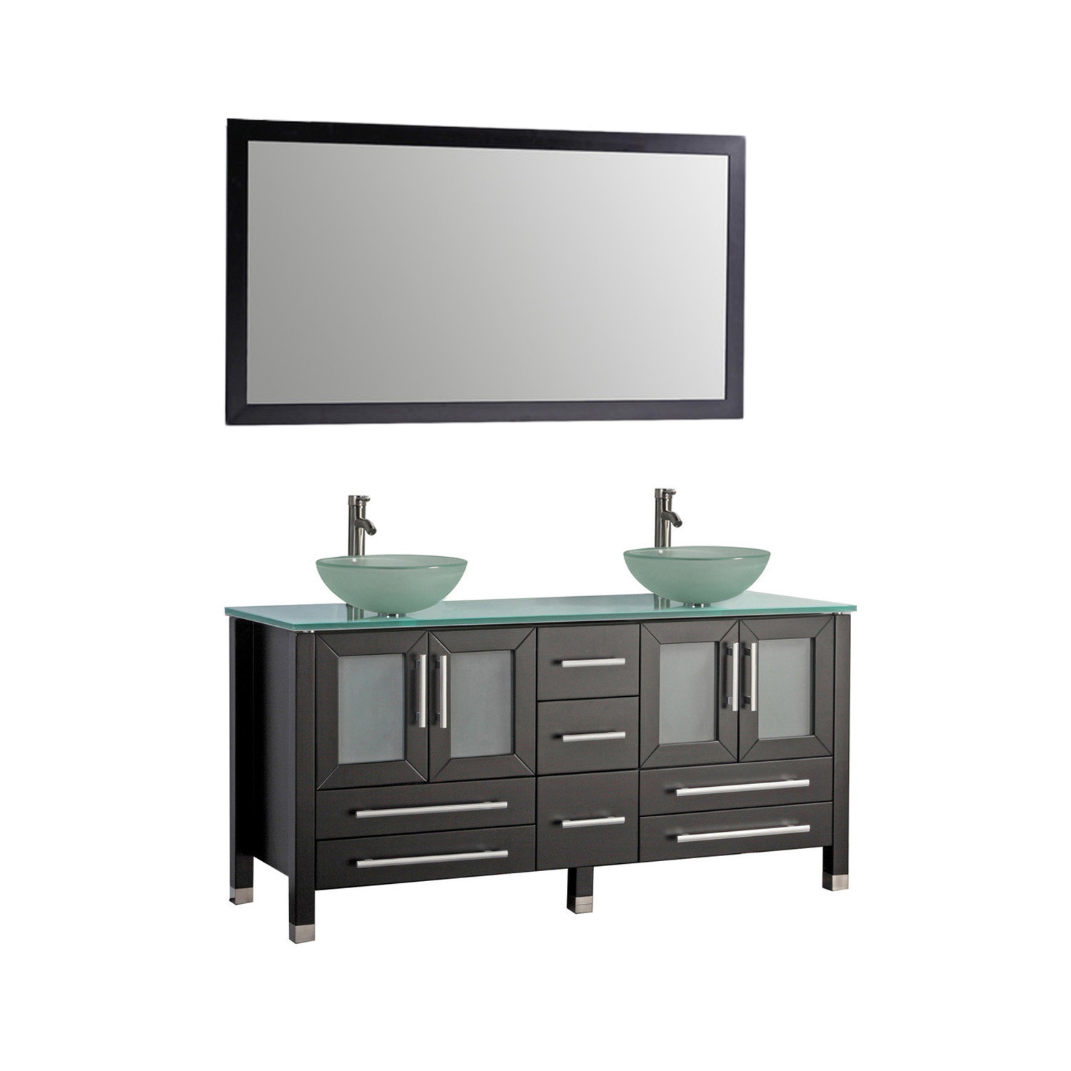 MTDVanities Cuba 71" Double Bathroom Vanity Set with Mirror & Reviews