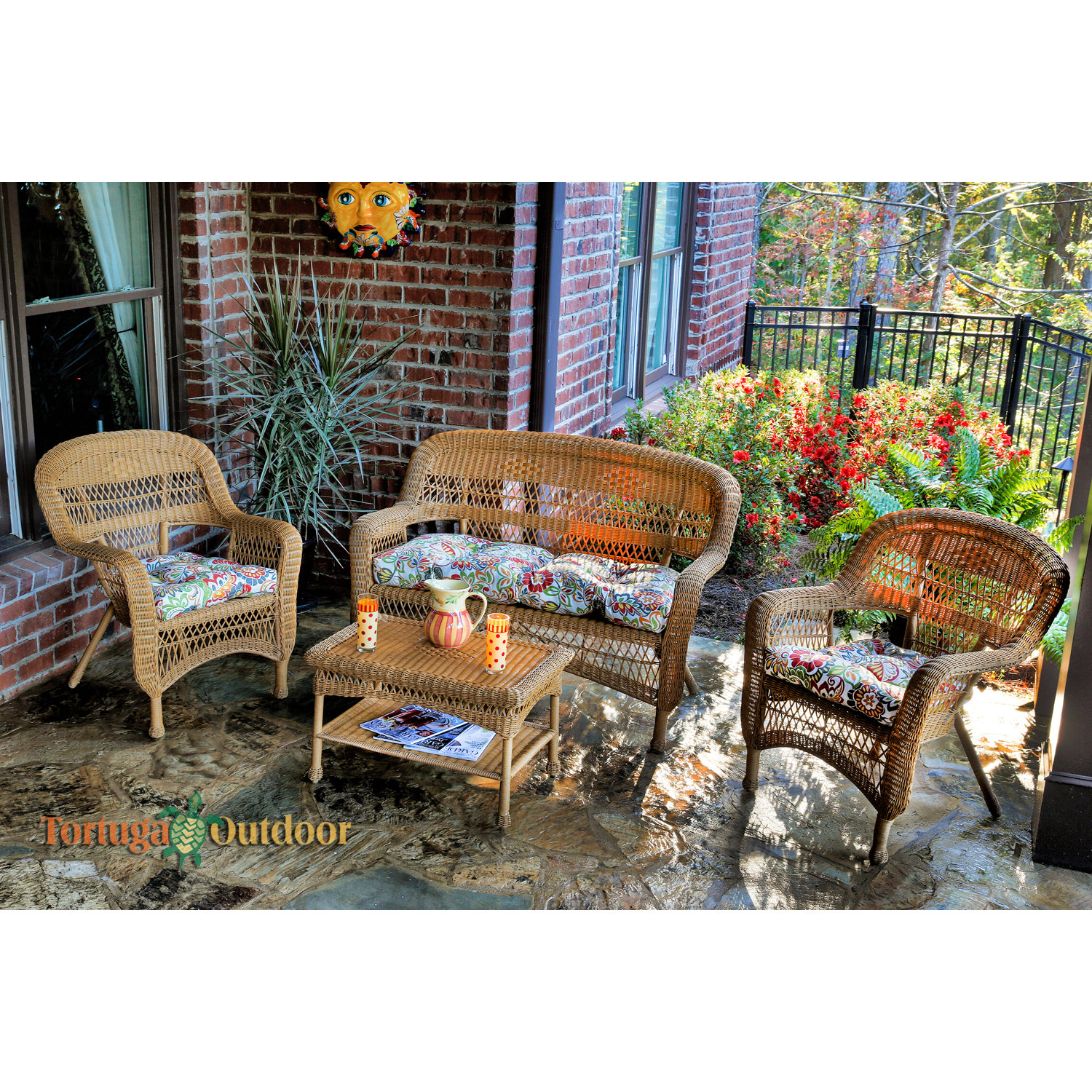 Three Posts Baden 4 Piece Lounge Seating Group With Cushion Baden 4 Piece Lounge Seating Group With Cushion