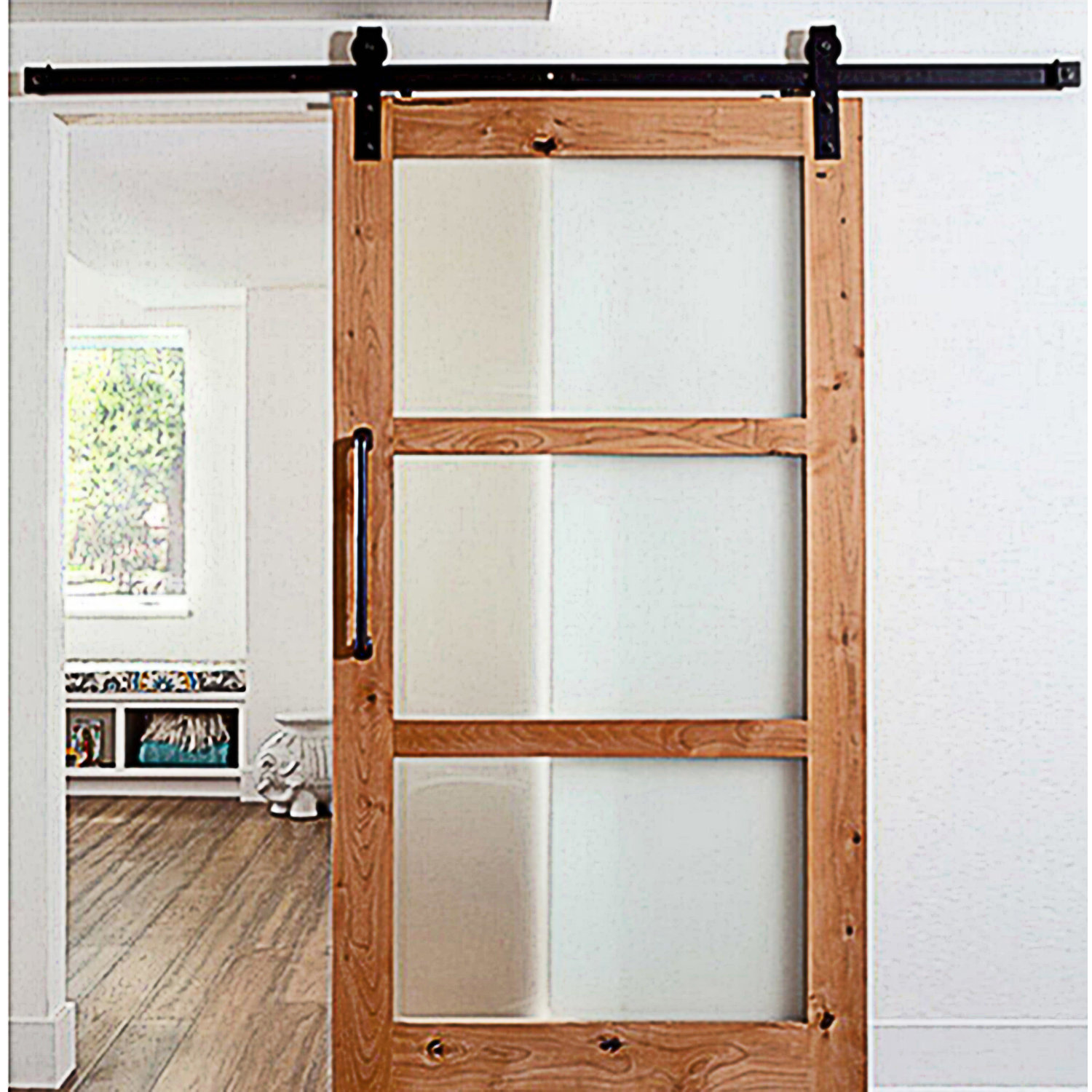 Winsoon Single Classic 5ft Sliding Barn Door Hardware & Reviews Winsoon Single Classic 5ft Sliding Barn Door Hardware & Reviews