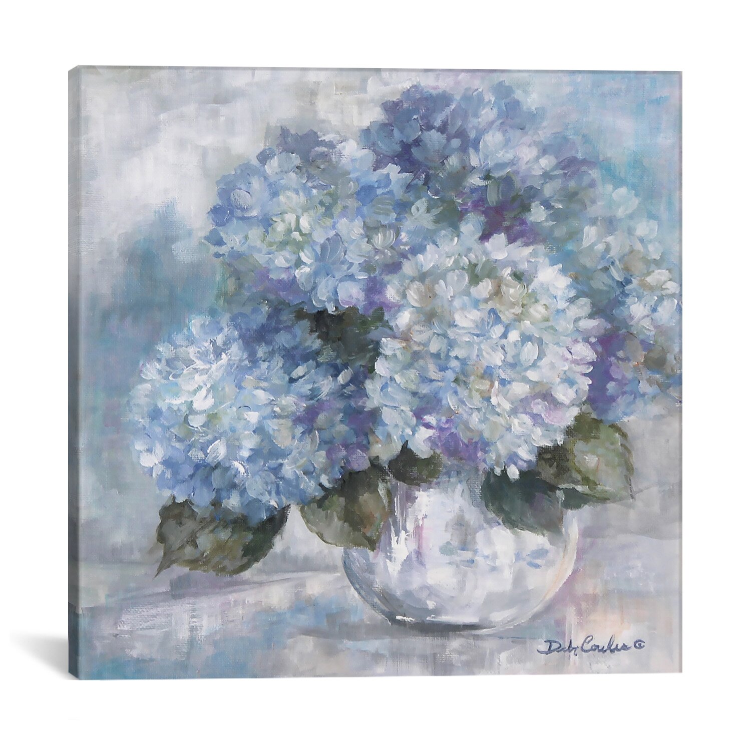 August Grove Hydrangea Painting Print on Canvas & Reviews | Wayfair.ca