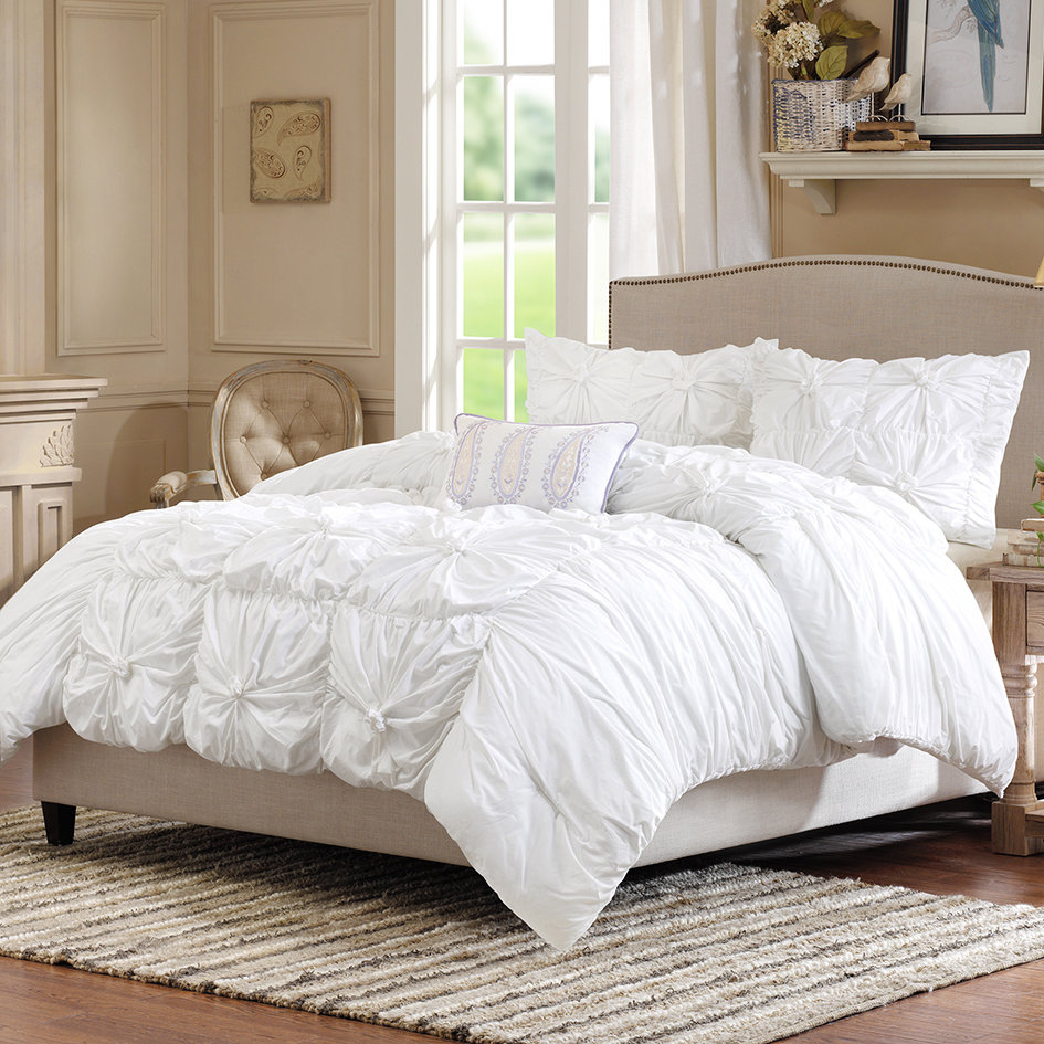 Madison Park Harlow 4 Piece Reversible Comforter Set Reviews Harlow 4 Piece Reversible Comforter Set