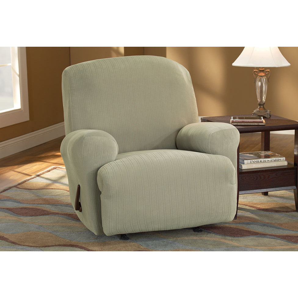 Sure Fit Stretch Pinstripe Recliner Slipcover & Reviews Wayfair