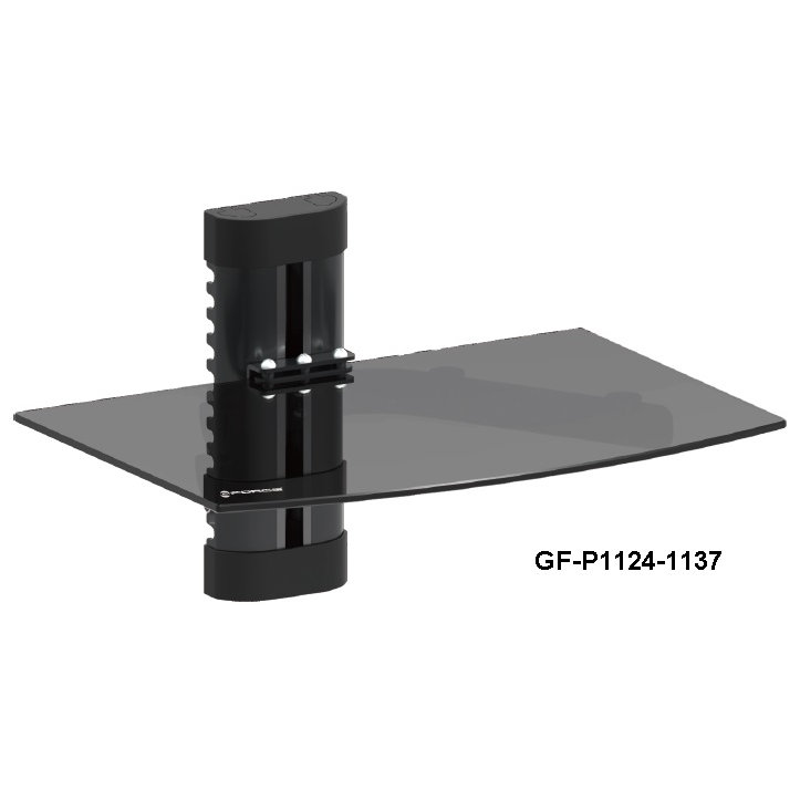 GForce GForce DVD Player Shelf Wall Mount With Tempered Glass And GForce DVD Player Shelf Wall Mount with Tempered Glass and Aluminum - GForce GForce DVD Player Shelf Wall Mount With Tempered Glass And