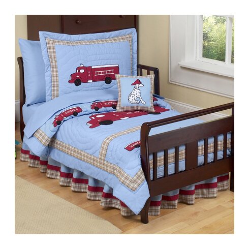 Sweet Jojo Designs Frankie's Firetruck 5 Piece Toddler ...