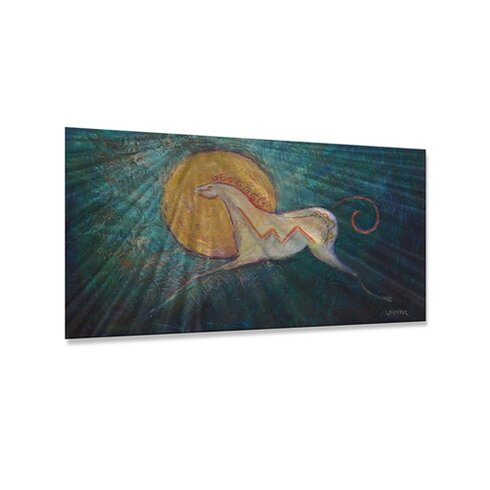 All My Walls 'Amber Moon' by Diana Lancaster Graphic Art Plaque | Wayfair