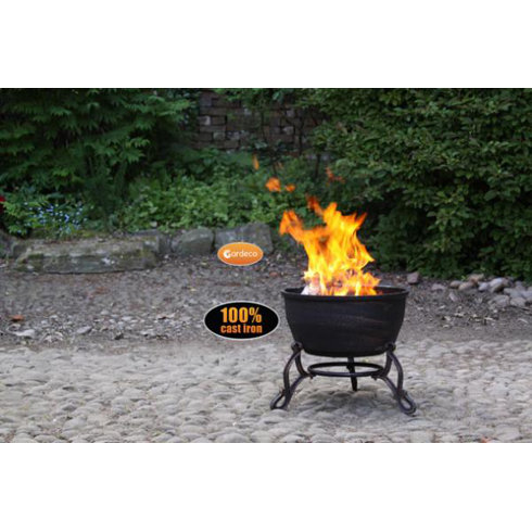 Gardeco Elidir Cast Iron Fire Pit & Reviews | Wayfair.co.uk