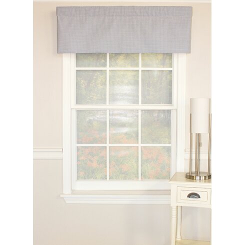 RLF Home Crosswell Denim Straight Curtain Valance & Reviews | Wayfair