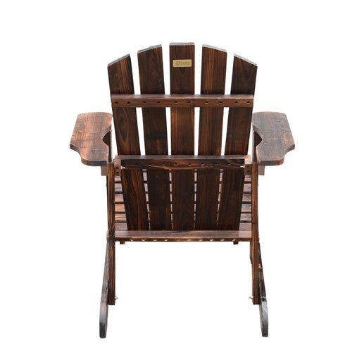 Outsunny Adirondack Chair with Ottoman & Reviews | Wayfair