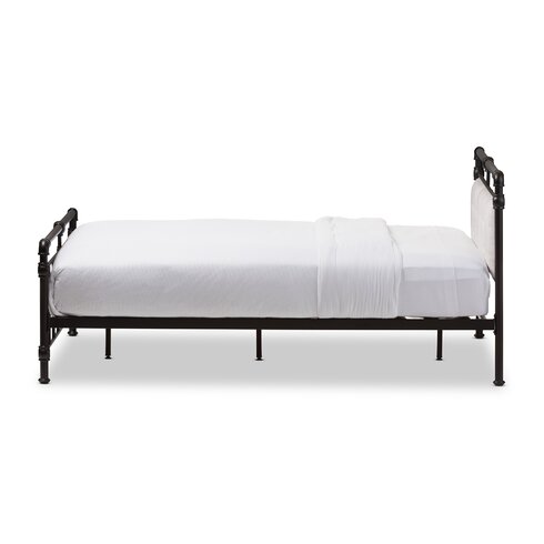 Wholesale Interiors Baxton Studio Queen Upholstered Platform Bed ...