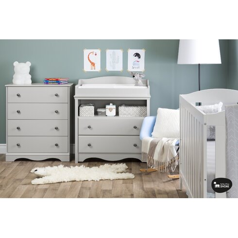 South Shore Angel Soft Gray Changing Table & Reviews | Wayfair