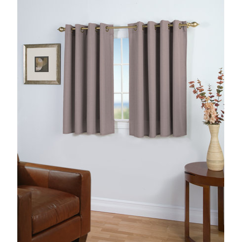 Ricardo Trading Glasgow Short Solid Semi-Sheer Grommet 