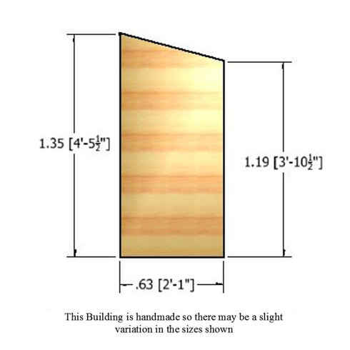dCor design 6 x 2 Wooden Bike Shed &amp; Reviews | Wayfair.co.uk