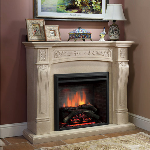 Puraflame 33" Black 750/1500W Western Wall Mount Electric Fireplace Insert & Reviews | Wayfair