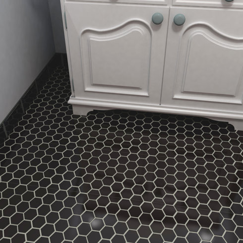 tile hexagon matte mosaic porcelain hex retro elitetile