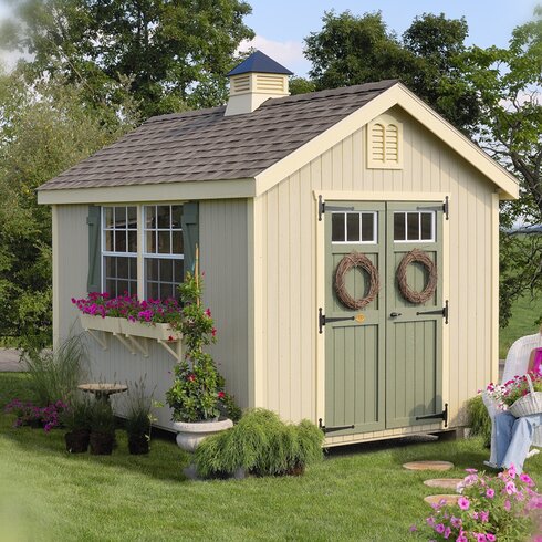 Little Cottage Company Colonial Williamsburg Wood Storage Shed ...