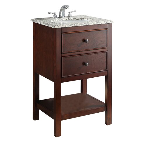 Simpli Home Burnaby 21" Single Bathroom Vanity Set ...