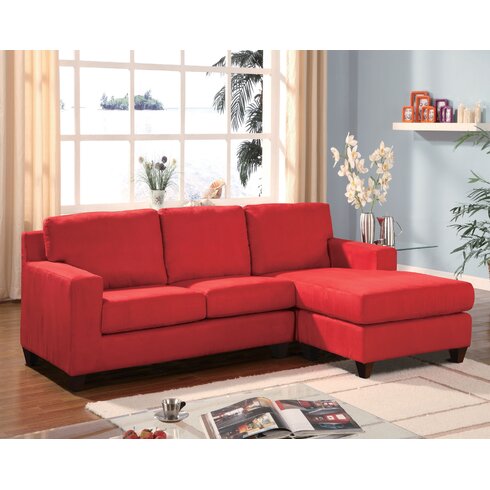 Acme Reversible Chaise Sectional Reviews Wayfair   Reversible Chaise Sectional 