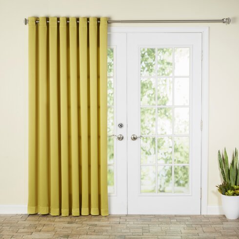 Wayfair Basics Solid SemiSheer Grommet Patio Door Single Curtain Panel  Reviews  Wayfair.ca