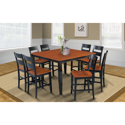 Charlestown Square Counter Height Extendable Dining Table