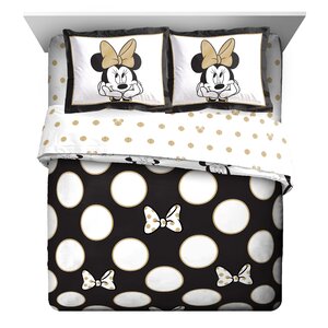 Minnie Mouse Dots Reversible Comforter Set