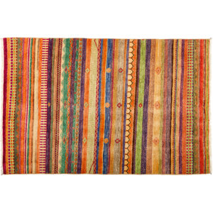 One-of-a-Kind Lori Hand-Knotted Multicolor Area Rug