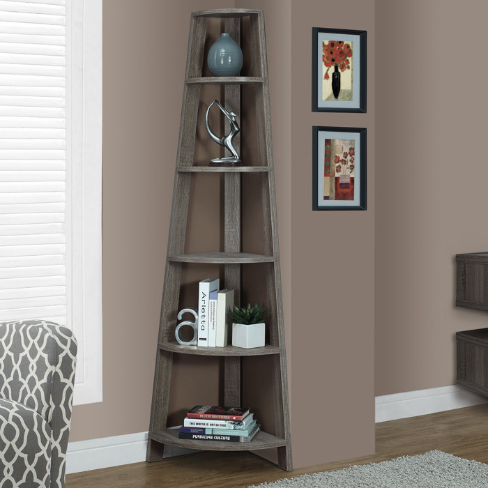 Laude Run Sandara Corner Unit Bookcase Reviews Wayfair Ca Sandara Corner Unit Bookcase