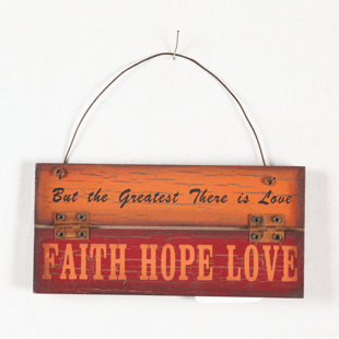 Faith Hope Love Wall Decor Wayfair Faith Hope Love Wood Wall Décor