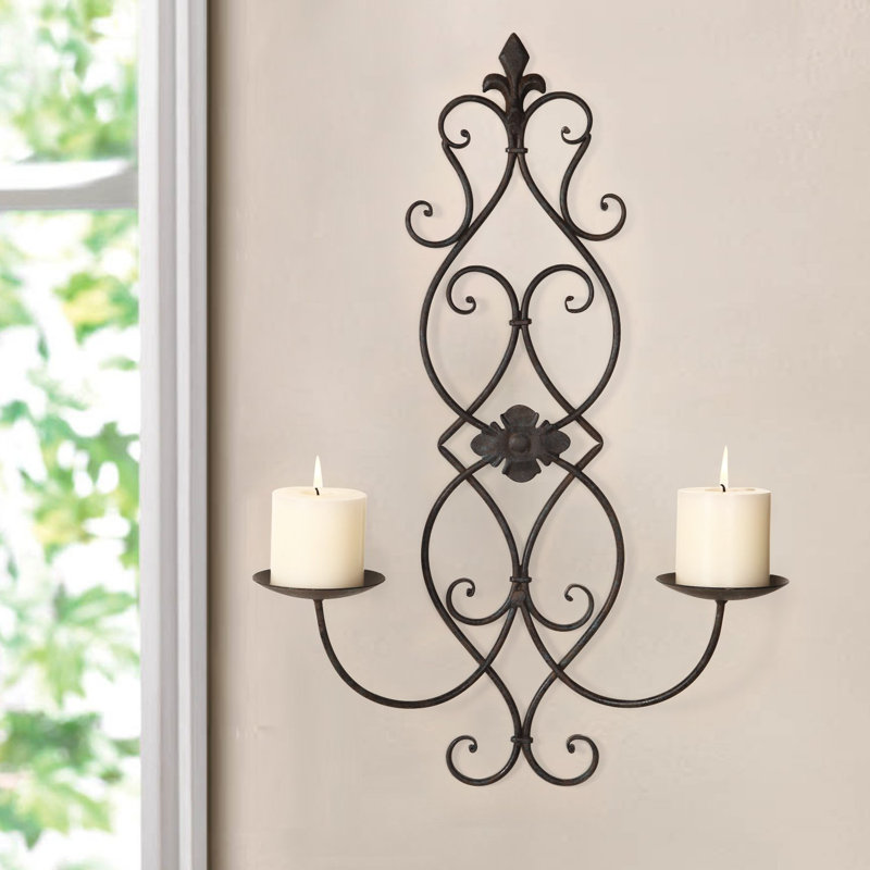 Lark Manor Iron Wall Sconce Candle Holder & Reviews Wayfair
