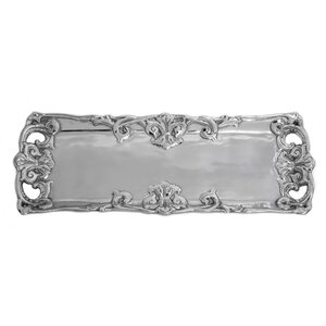 Fleur De Lis Rectangle Serving Tray