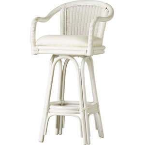 Edgerly Swivel Bar Stool with Cushion