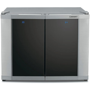 12 Bottle Dual Zone Freestanding Wine Cooler by Cuisinart