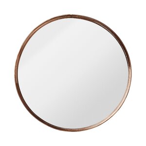 Round Metal Framed Mirror