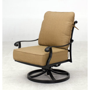 Outdoor Patio Swivel Rockers Wayfair Melchior Rocker Swivel Recliner Patio Chair With Cushions Set Of 2