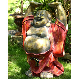 Hy Buddha Garden Statue Wayfair Hy Buddha Garden Statue