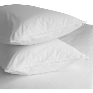 Premium 400 Thread Count Zippered Pillow Protector (Set of 2)