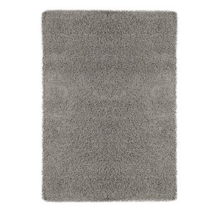 Christiane Plush Shaggy Gray Area Rug