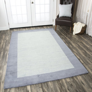 Abigail Rug Hand-Tufted Wool Light Blue Area Rug