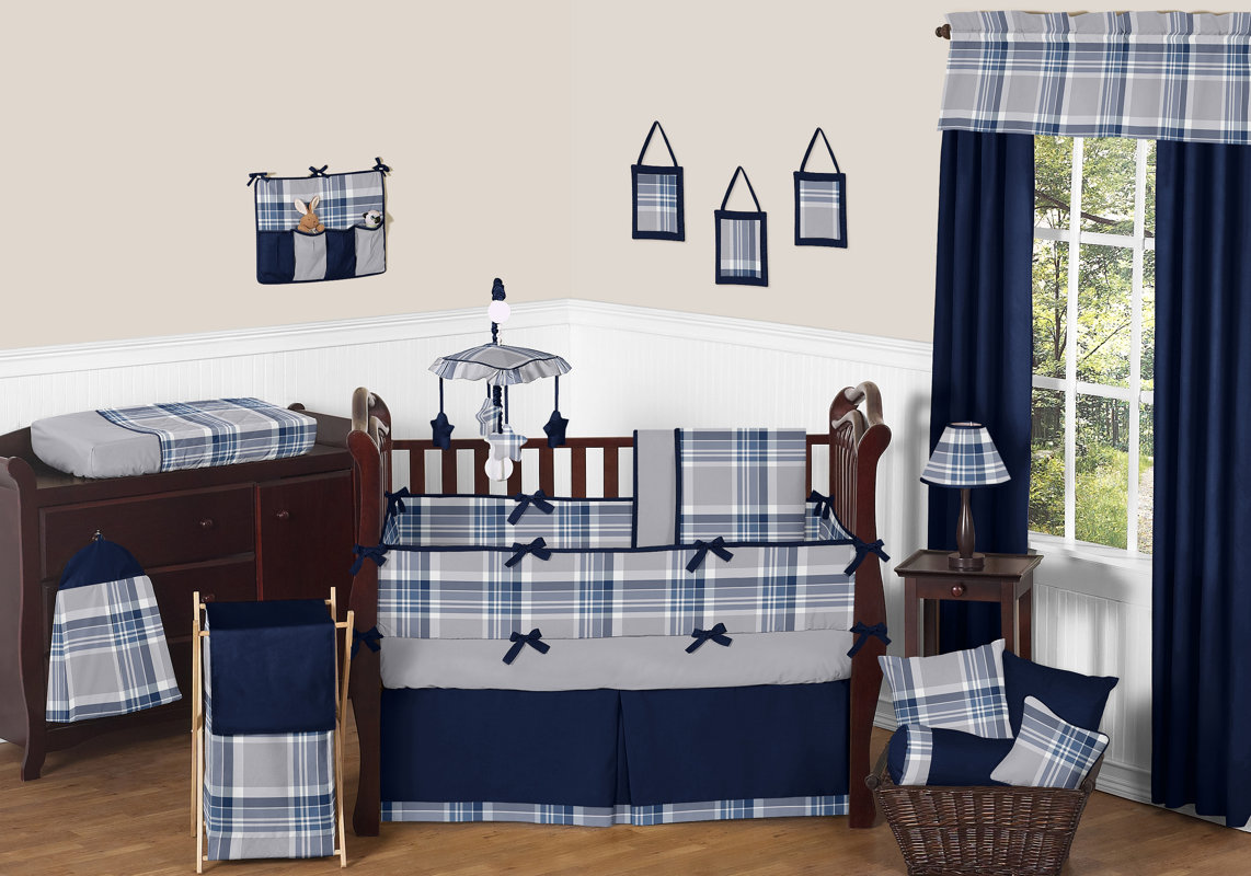 Sweet Jojo Designs Plaid 9 Piece Crib Bedding Set & Reviews Wayfair