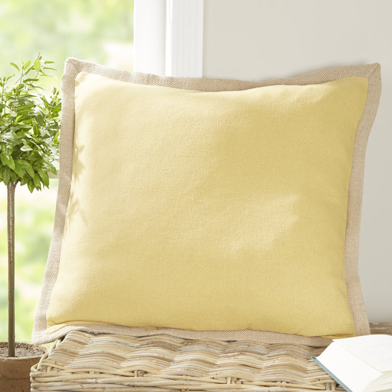 Shayna Jute Trim Pillow Cover & Reviews Birch Lane