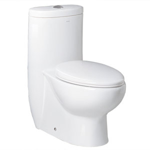 Hermes Contemporary Dual Flush Elongated One-Piece Toilet