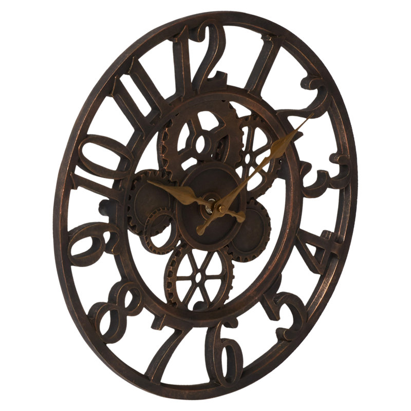 Gears in Motion 14" Round Metal Gear Wall Clock & Reviews AllModern