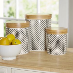 Wilshire 3 Piece Kitchen Canister Set