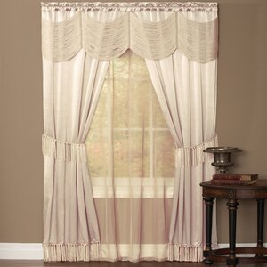 Avelines Solid Sheer Rod Pocket Curtain Panels