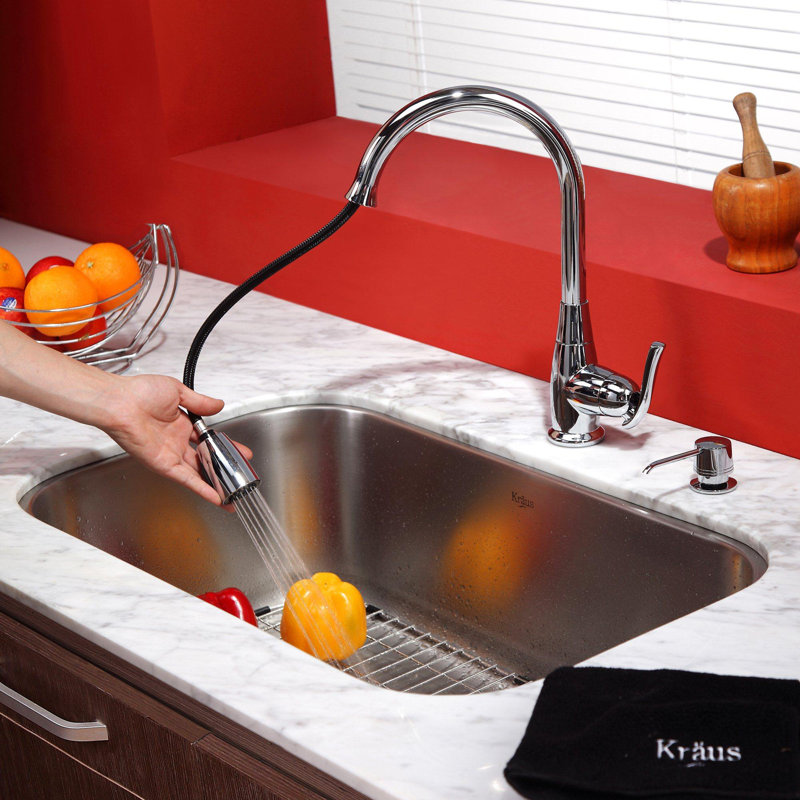 Kraus Kitchen Combos 31.5" x 18.38" Undermount Kitchen ...